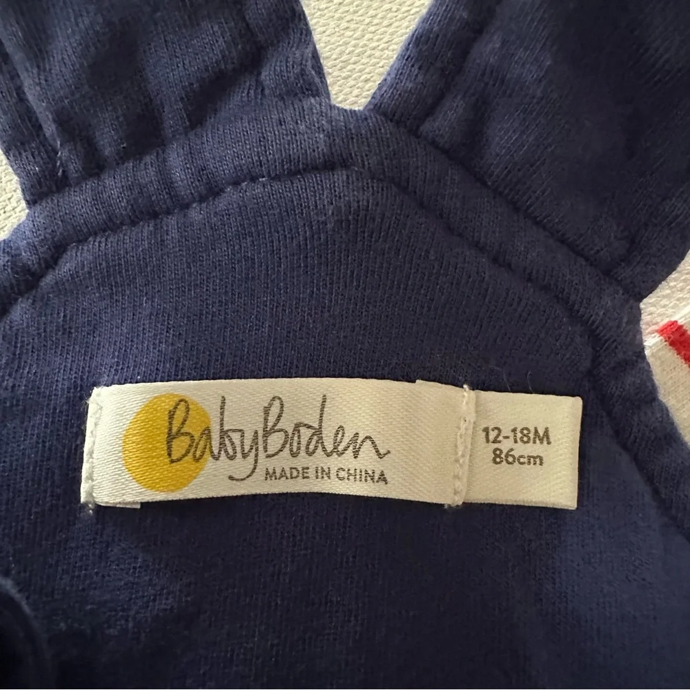 Baby Boden quilted navy